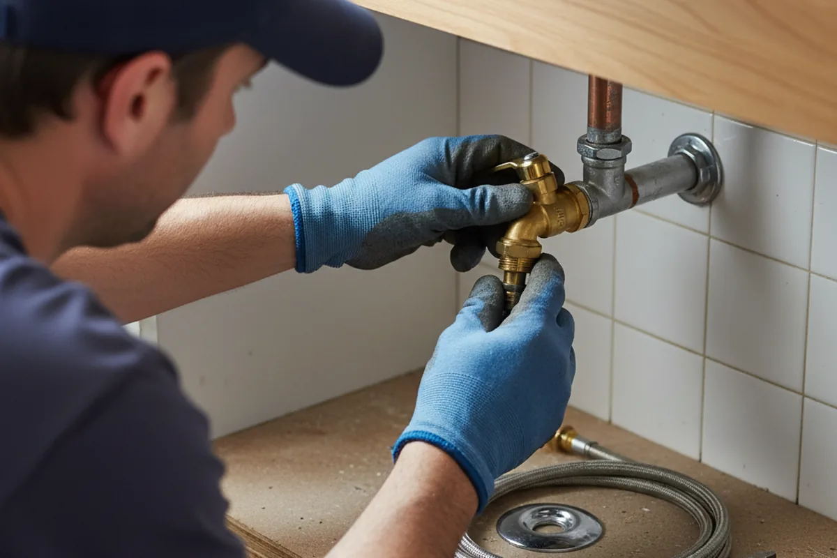 Shutoff valve and fitting work during Emergency Plumbing in Upper Marlboro