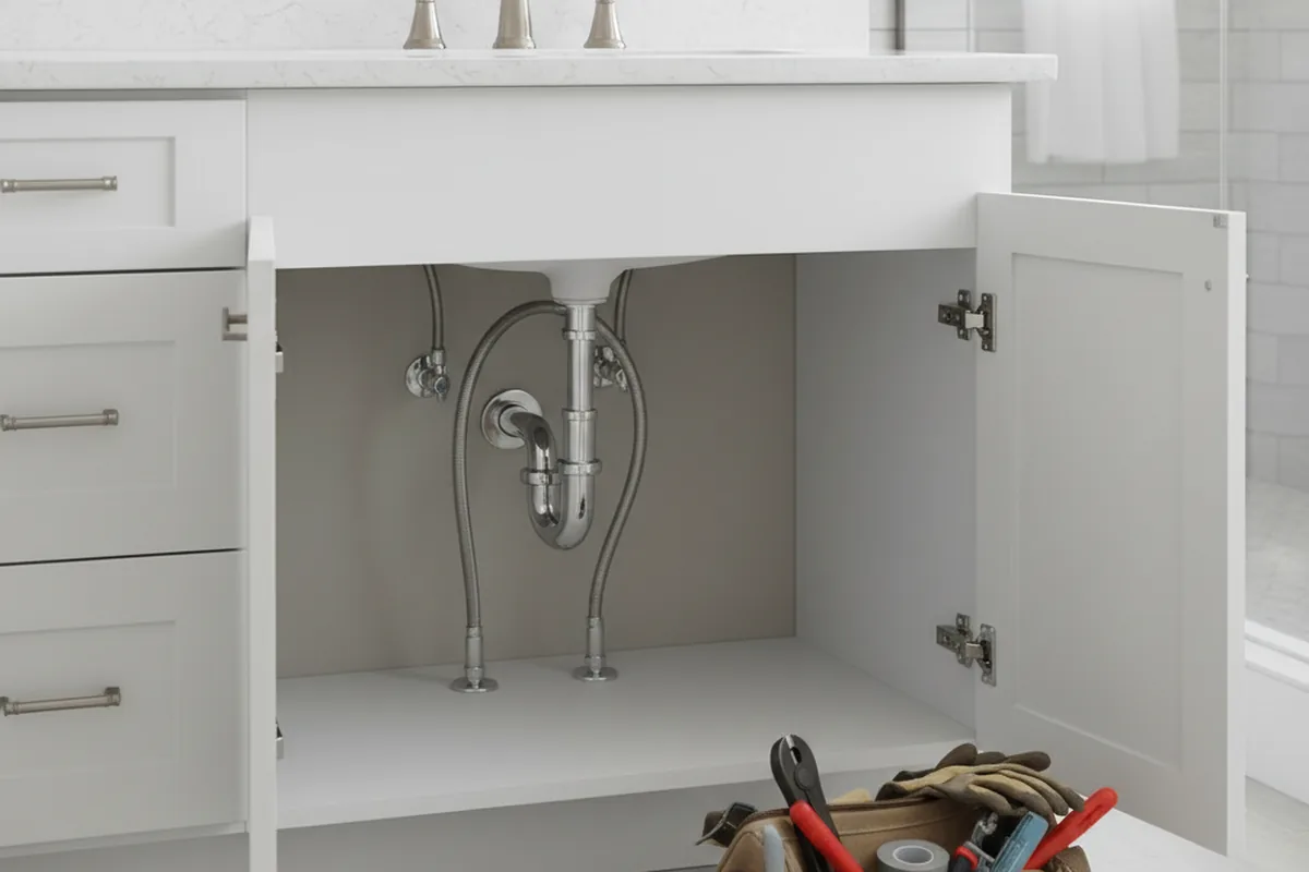 Finished fixture set after Gas Line Repair in Upper Marlboro